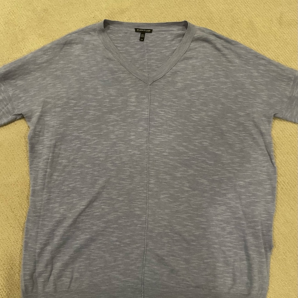 Eileen Fisher Women’s V-Neck Sweater - Soft Blue